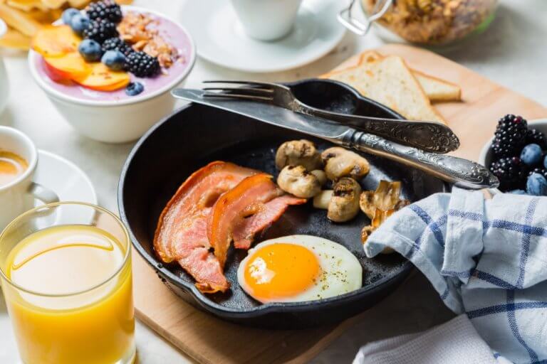 Breakfast and Lunch Concept