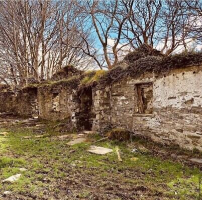 an old house in ruin renovating an old house in County Donegal