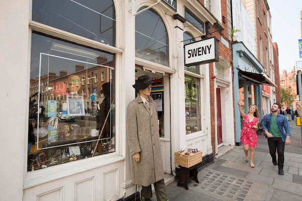 a mannequin outside a store 3 days in Dublin