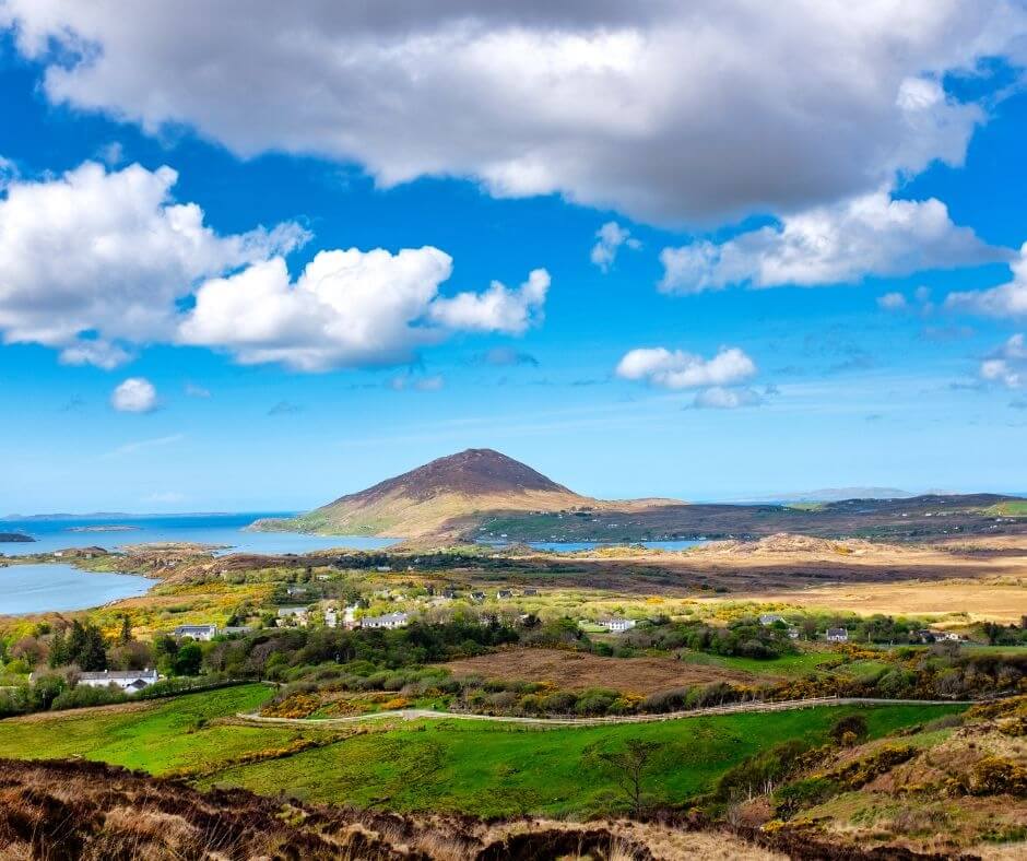 a mountain and land visiting Ireland's national parks