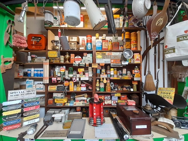 lots of items on shelves Old Irish Ways