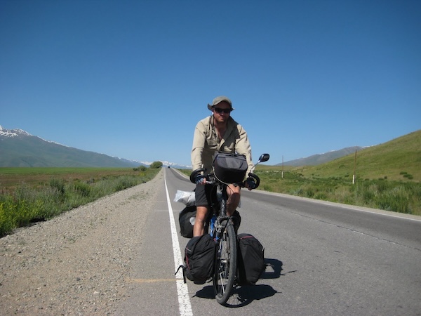 a man on a bicycle connect the dots tours