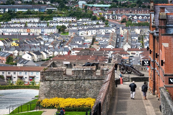 a view of houses in a city neighborhood experience Ireland's northwest